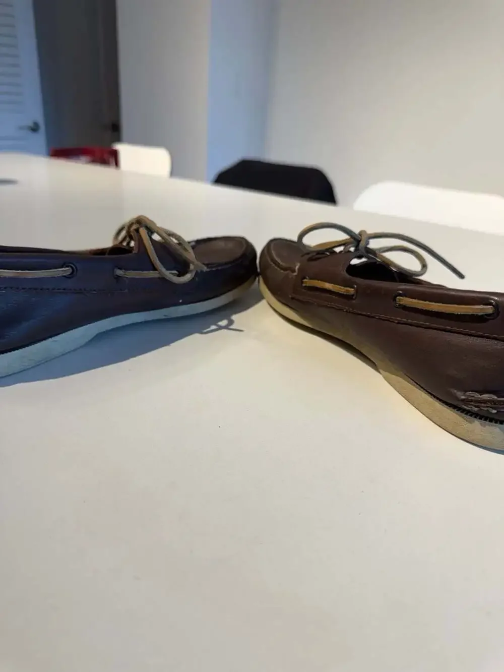 Sperry Authentic Original 2-Eye Boat Shoe in Dark Brown Leather